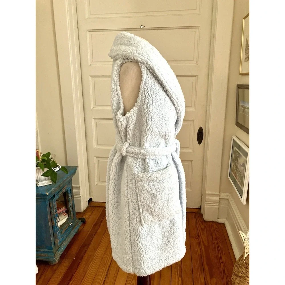 Bumblebella by Jill Martin ‎ Spa Robe Blue Sz XXS  Sleeveless luxury